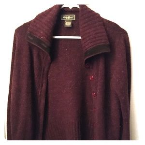 Eddie Bauer Maroon Cardigan